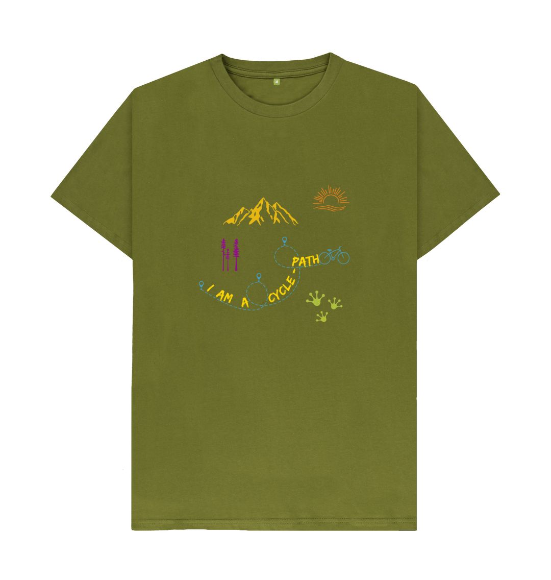 Moss Green \\\\ud83c\\\\uddec\\\\ud83c\\\\udde7 I am a Cycle-path - Unisex Organic Cotton T-Shirt