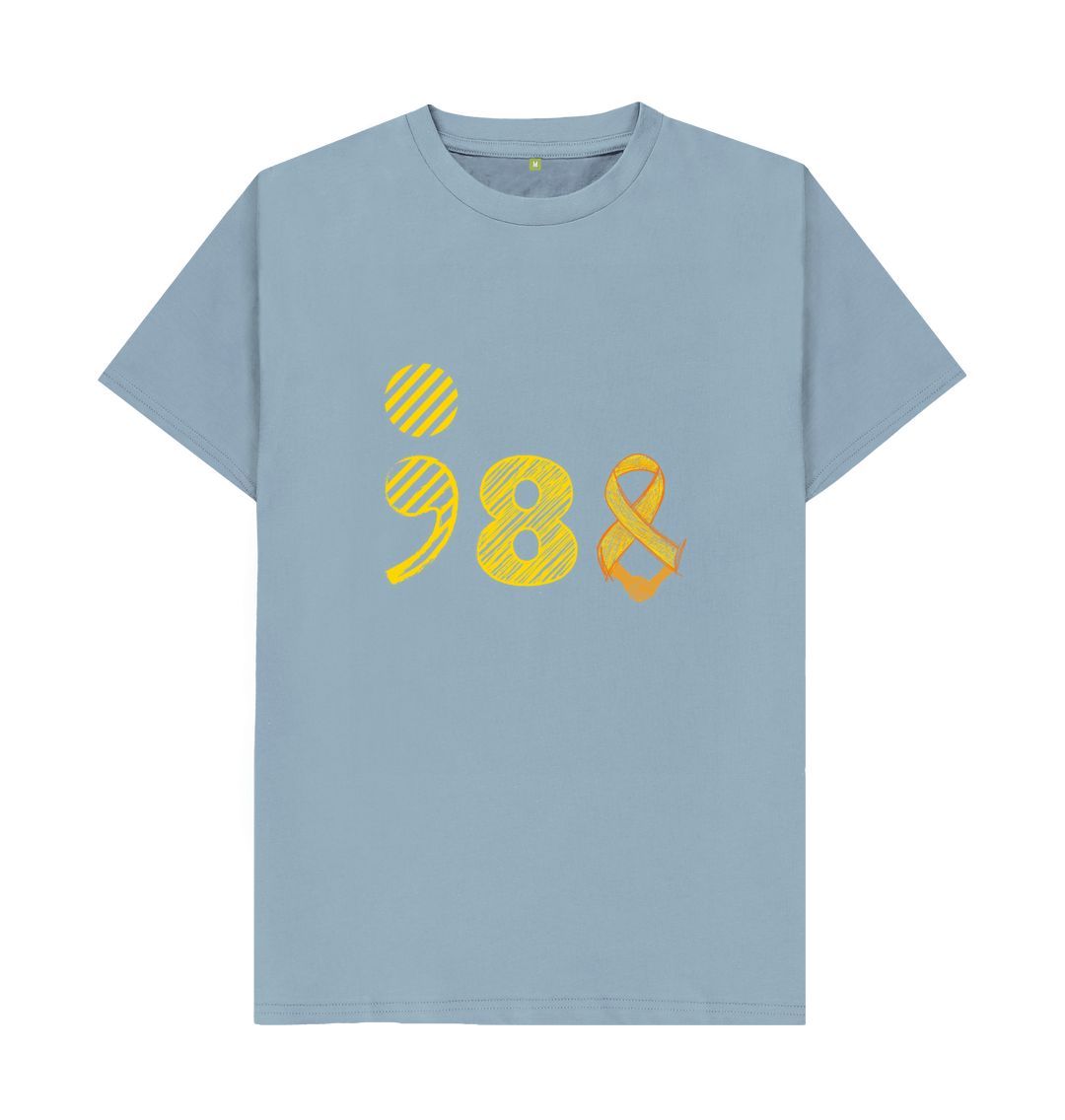 Stone Blue \ud83c\uddec\ud83c\udde7 988 - Unisex Organic Cotton T-Shirt