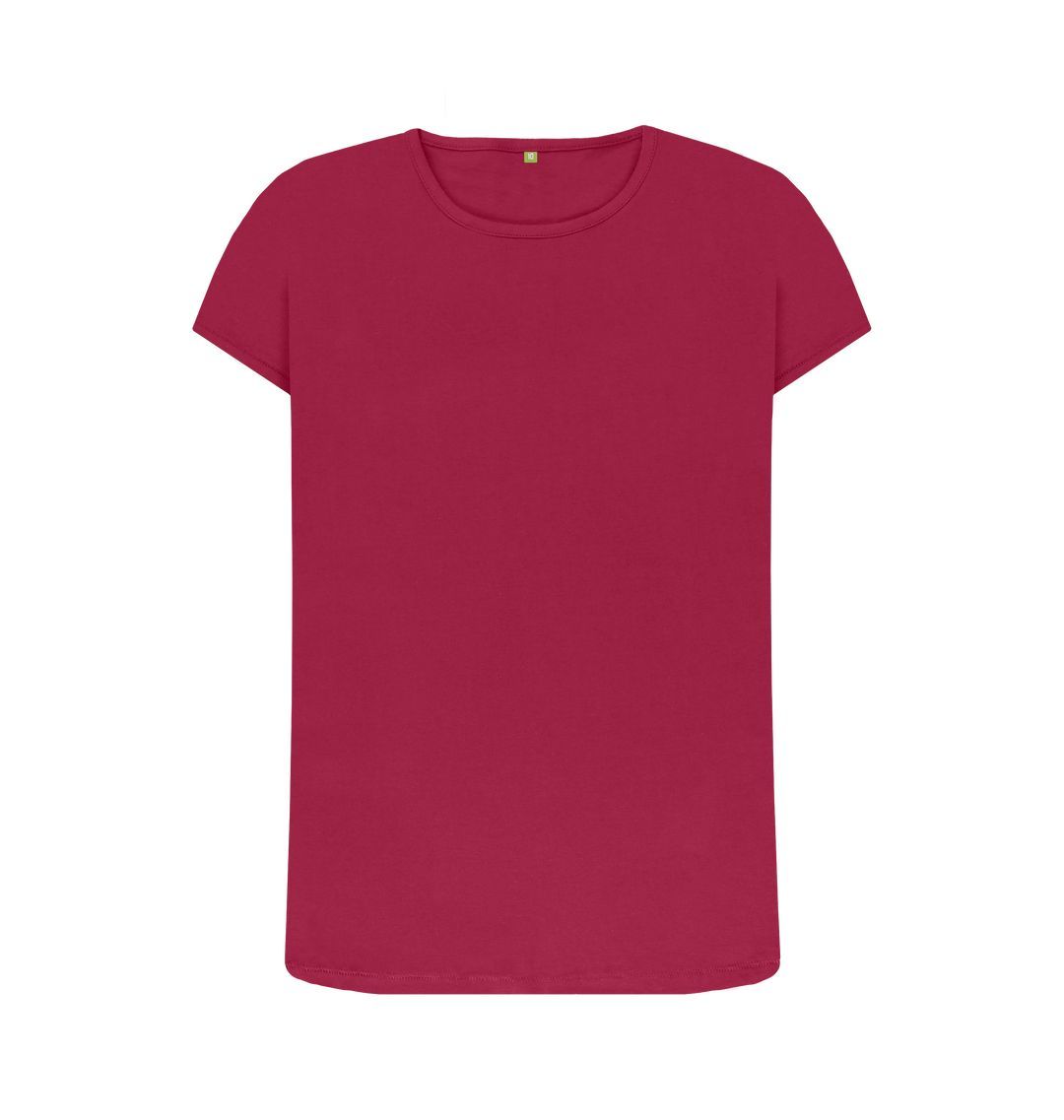 Cherry \ud83c\uddec\ud83c\udde7 Empty Canvas - Women's Organic Crew Neck T-shirt (Dark)