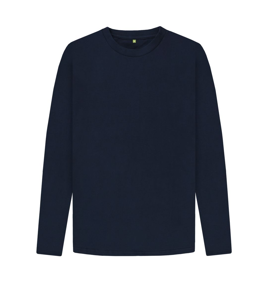 Navy Blue \ud83c\uddec\ud83c\udde7 Empty Canvas - Men's Organic Long Sleeve T-shirt