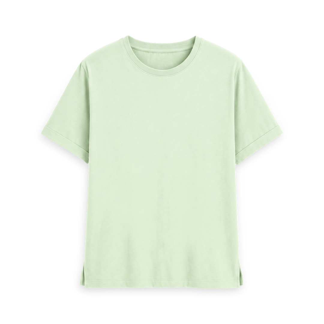 Pastel Green Printed T-shirt Front
