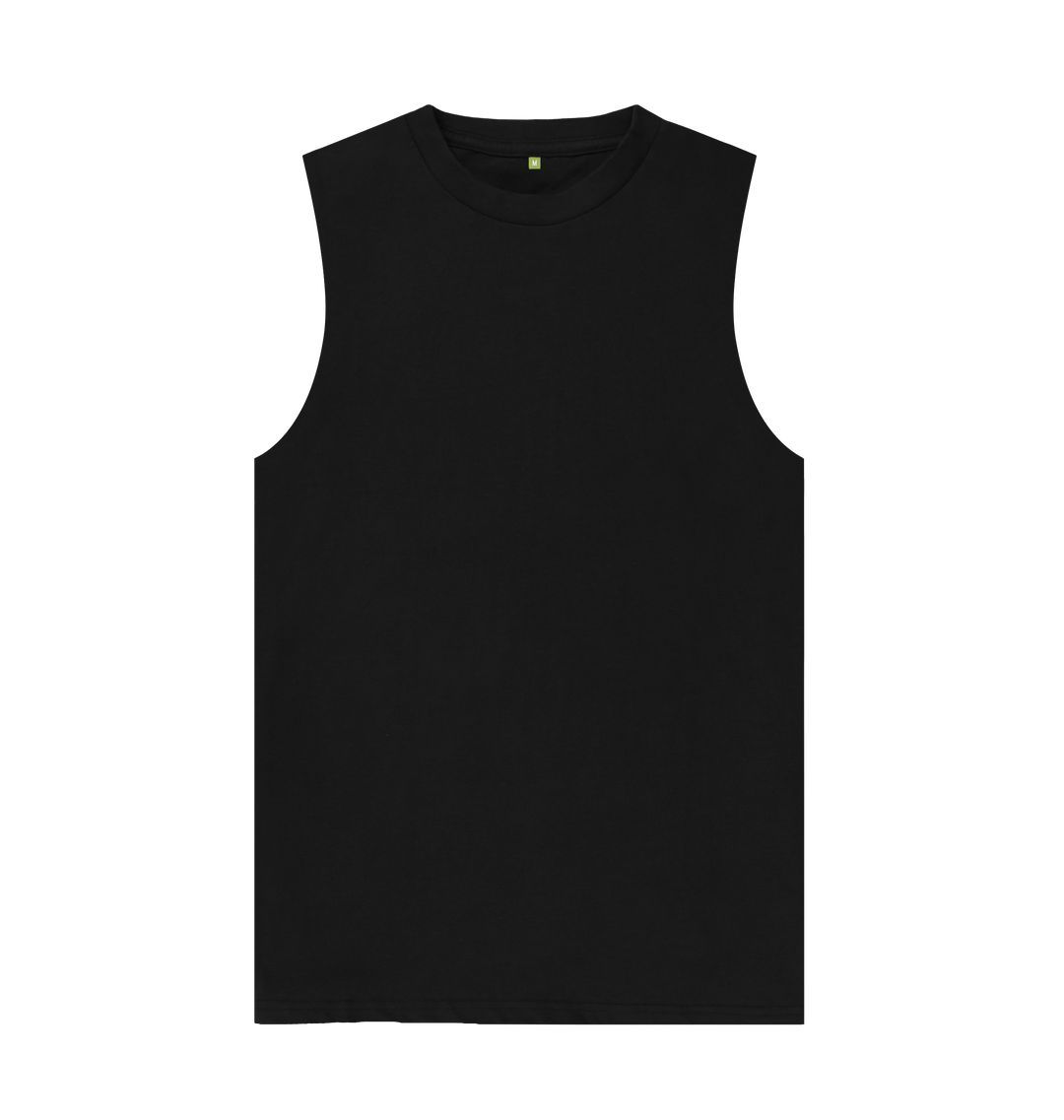 Black \ud83c\uddec\ud83c\udde7 Empty Canvas - Men's Organic Cotton Vest