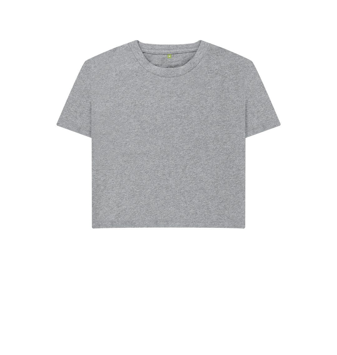 Athletic Grey \\ud83c\\uddec\\ud83c\\udde7 Empty Canvas - Women's Organic Boxy Tee