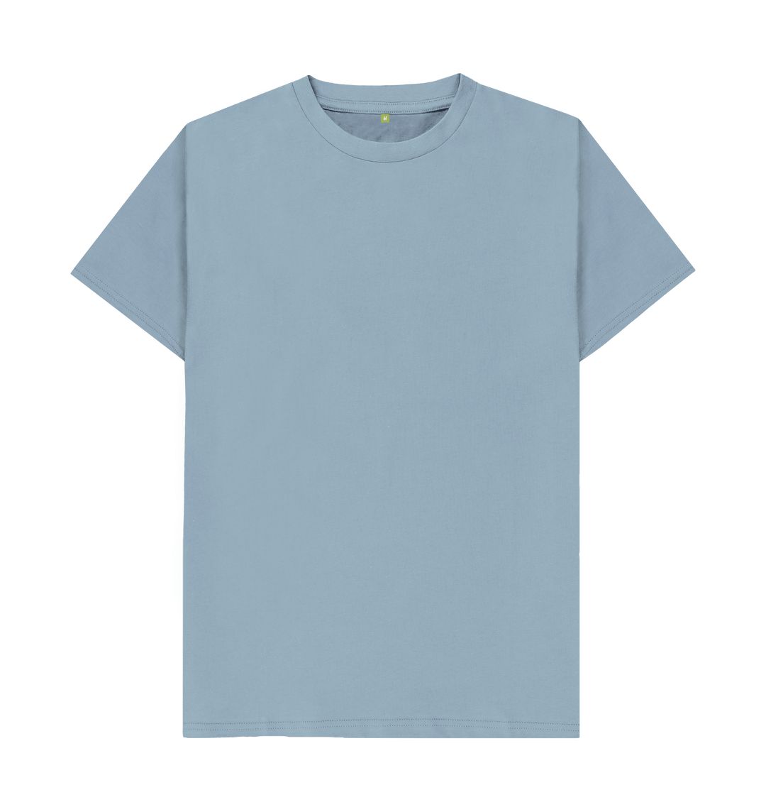 Stone Blue \\ud83c\\uddec\\ud83c\\udde7 Empty Canvas - Unisex Organic Cotton T-Shirt (Light)