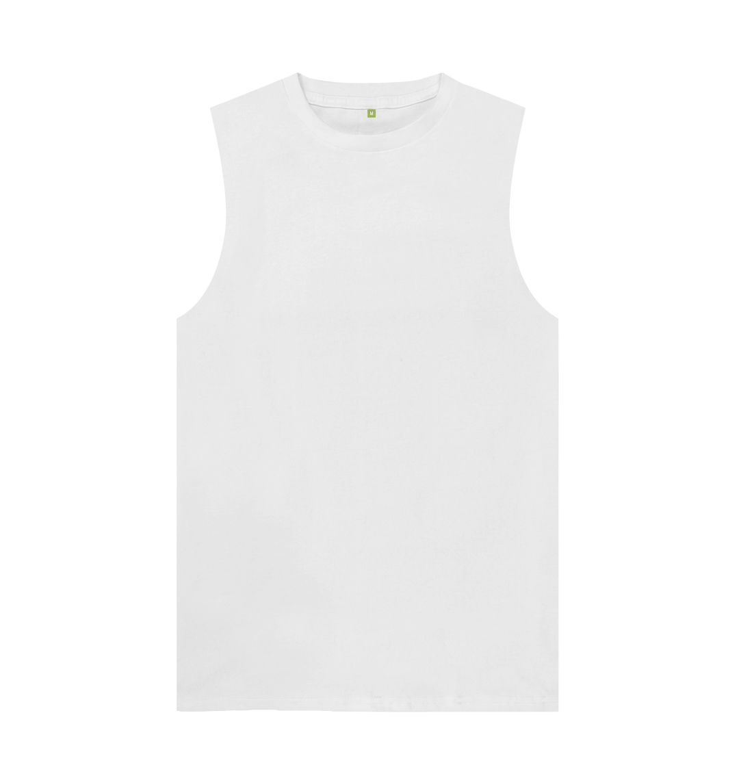 White \ud83c\uddec\ud83c\udde7 Empty Canvas - Men's Organic Cotton Vest