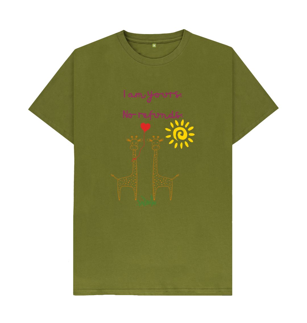 Moss Green \\\\ud83c\\\\uddec\\\\ud83c\\\\udde7 I Am Yours No Refunds - Unisex Organic Cotton T-Shirt