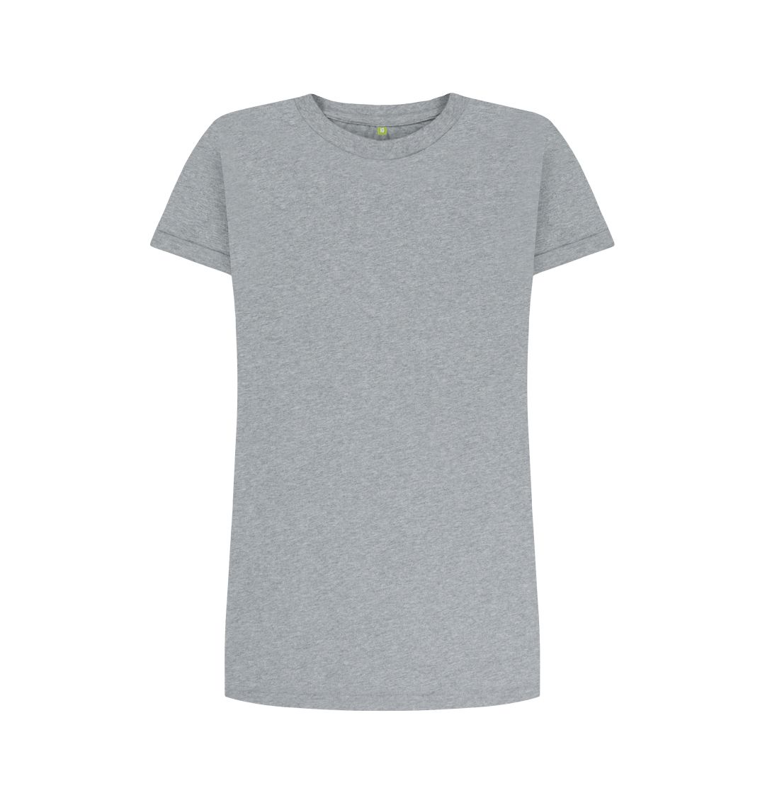 Athletic Grey \ud83c\uddec\ud83c\udde7 Empty Canvas - Women's Organic T-shirt Dress