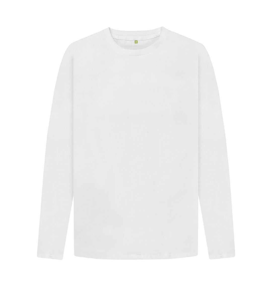 White \ud83c\uddec\ud83c\udde7 Empty Canvas - Men's Organic Long Sleeve T-shirt