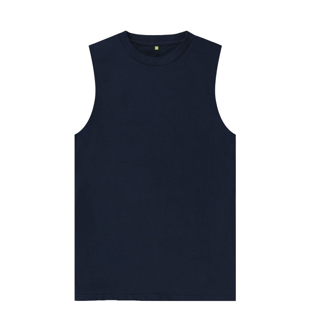 Navy Blue \ud83c\uddec\ud83c\udde7 Empty Canvas - Men's Organic Cotton Vest