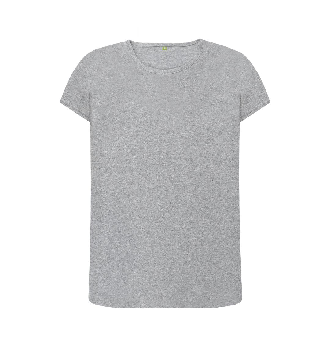 Athletic Grey \ud83c\uddec\ud83c\udde7 Empty Canvas - Women's Organic Crew Neck T-shirt (Light)