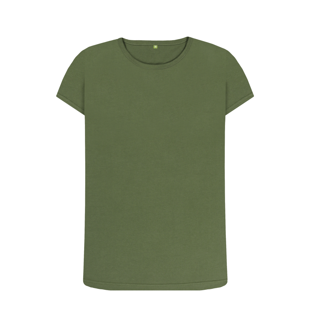 Khaki Printed T-shirt Front