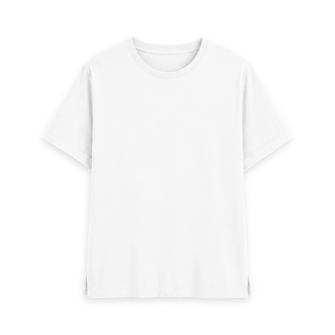 White Printed T-shirt Front