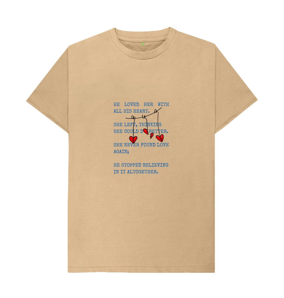 Sand \ud83c\uddec\ud83c\udde7 Unrequited Love (Light) - Unisex Organic Cotton T-Shirt