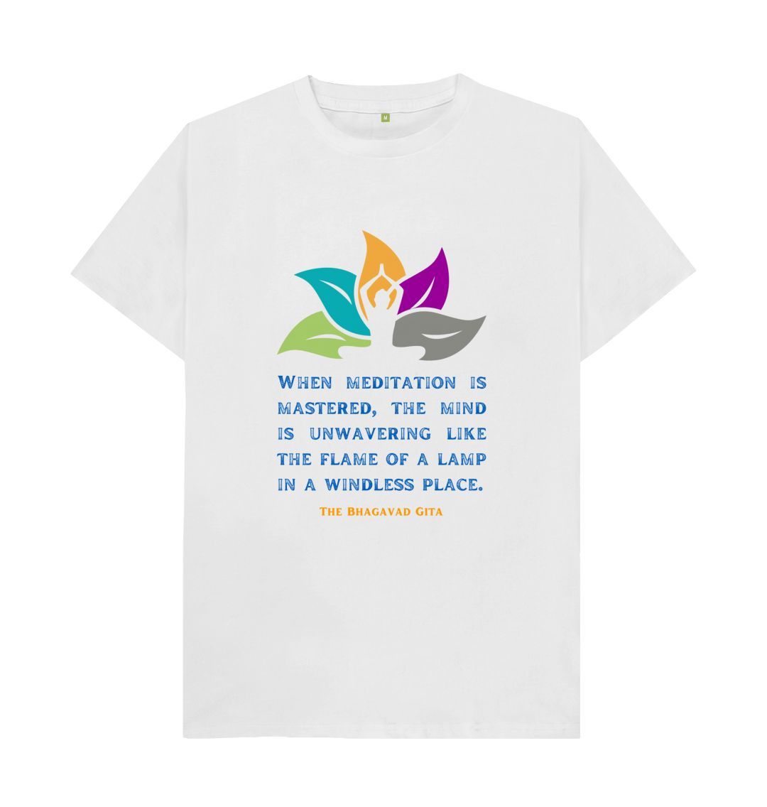 White \\\\ud83c\\\\uddec\\\\ud83c\\\\udde7 Meditation: The Ultimate Mind Medicine (Light) - Unisex Organic Cotton T-Shirt