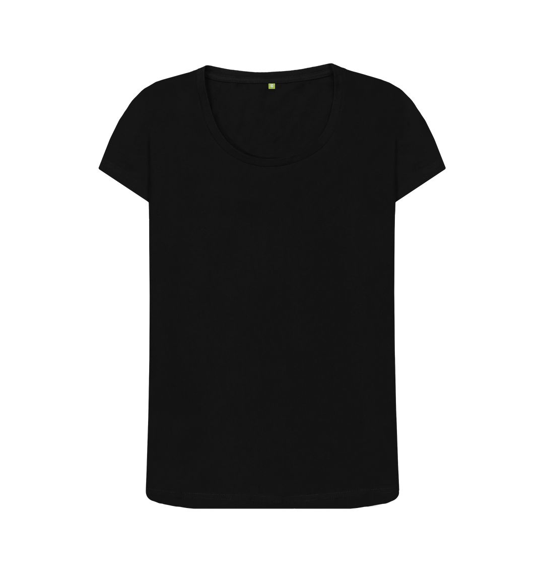 Black \\\\ud83c\\\\uddec\\\\ud83c\\\\udde7 Empty Canvas - Women's Organic Scoop Neck T-shirt (Dark)