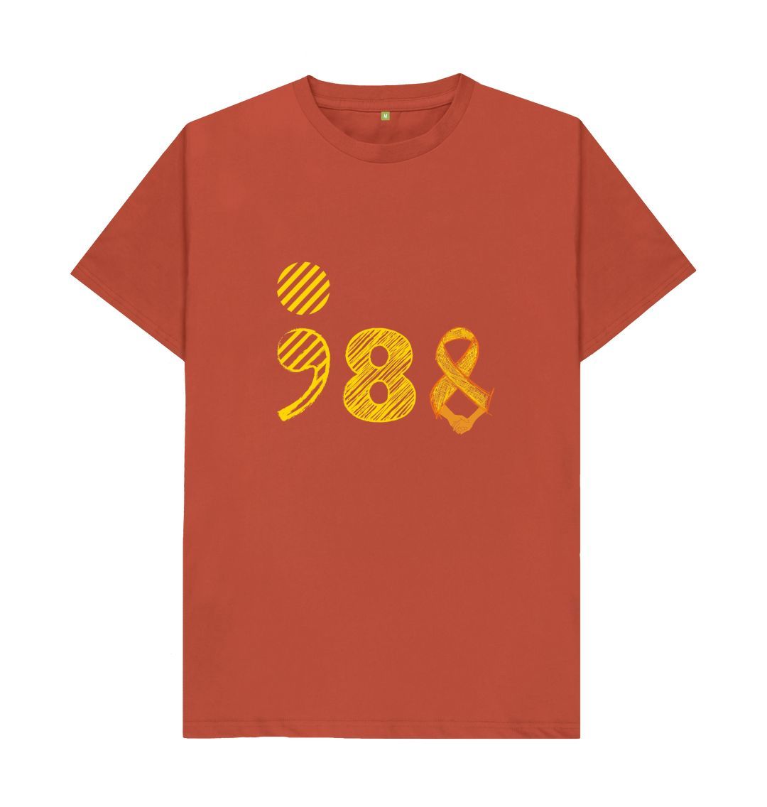 Rust \ud83c\uddec\ud83c\udde7 988 - Unisex Organic Cotton T-Shirt