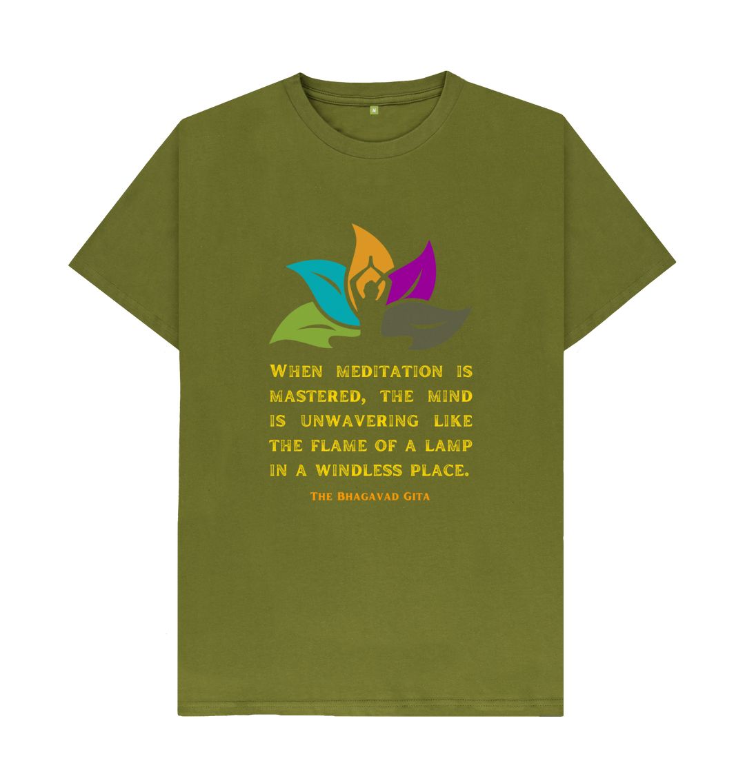 Moss Green \\\\\\\\ud83c\\\\\\\\uddec\\\\\\\\ud83c\\\\\\\\udde7 Meditation: The Ultimate Mind Medicine (Dark) - Unisex Organic Cotton T-Shirt