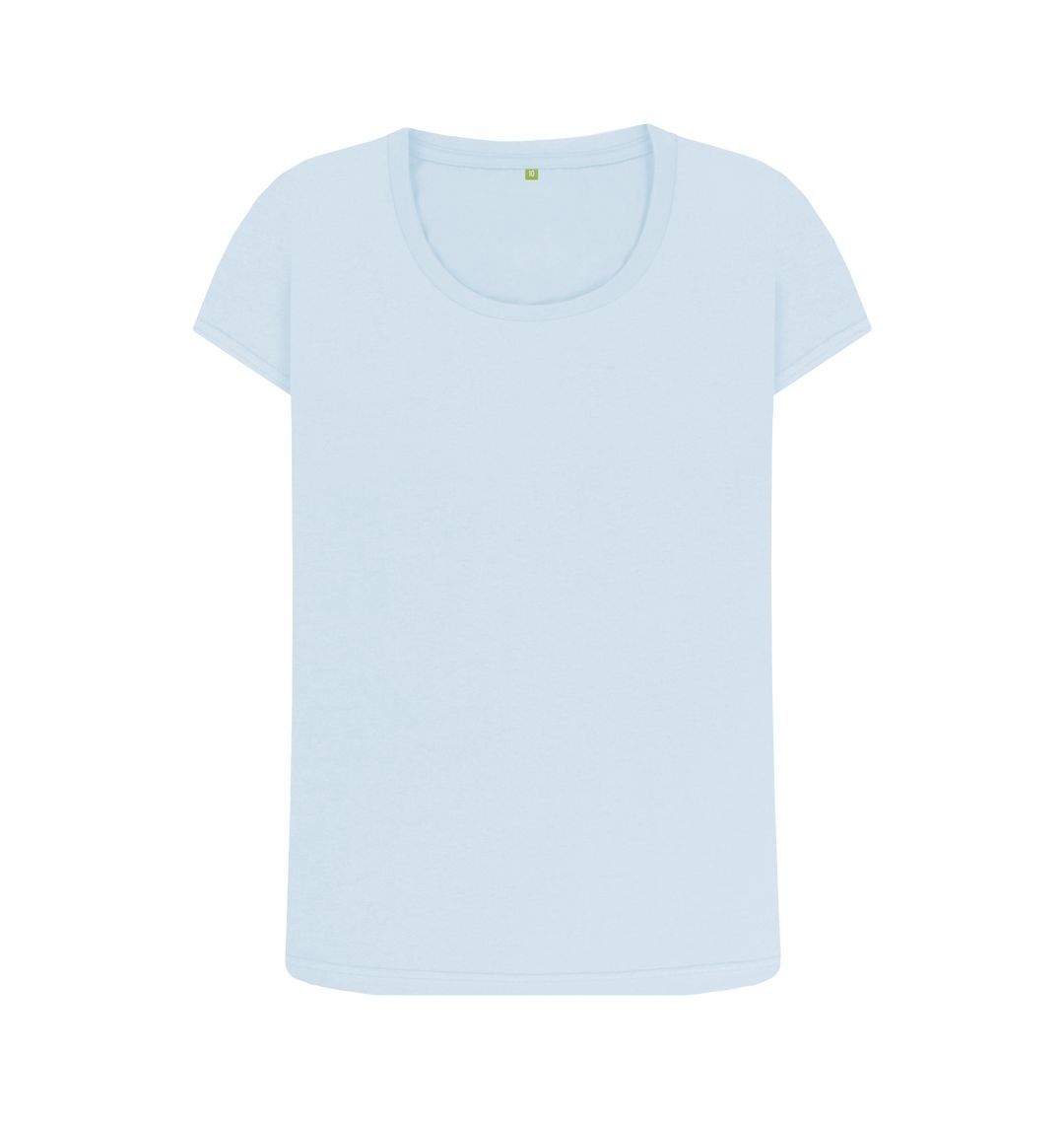 Sky Blue \\\\ud83c\\\\uddec\\\\ud83c\\\\udde7 Empty Canvas - Women's Organic Scoop Neck T-shirt (Light)