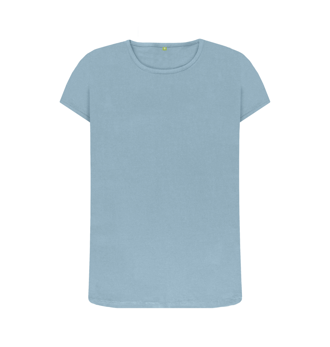 Stone Blue Printed T-shirt Front