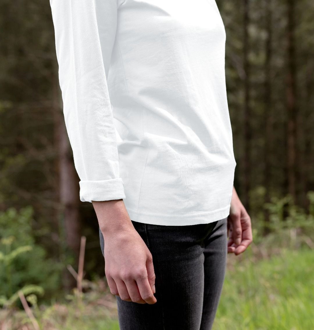 🇬🇧 Empty Canvas - Women's Organic Long Sleeve T-shirt