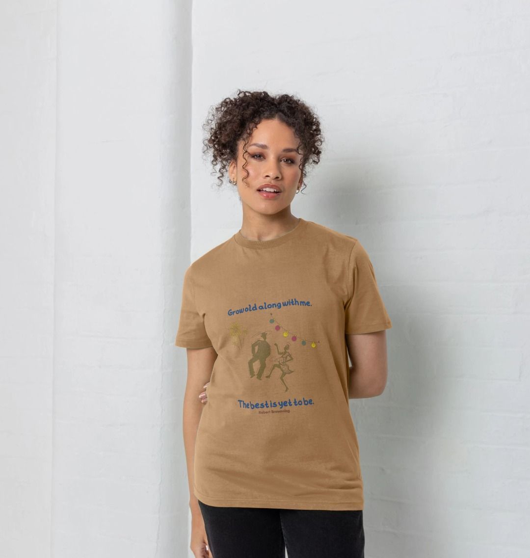 🇬🇧 Grow Old With Me The Best Is Yet To Be - Unisex Organic Cotton T-Shirt