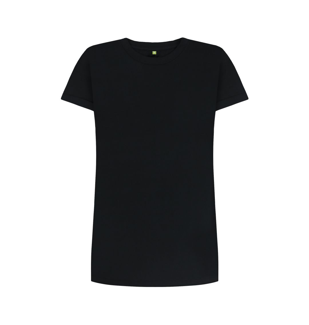 Black \\ud83c\\uddec\\ud83c\\udde7 Empty Canvas - Women's Organic T-shirt Dress