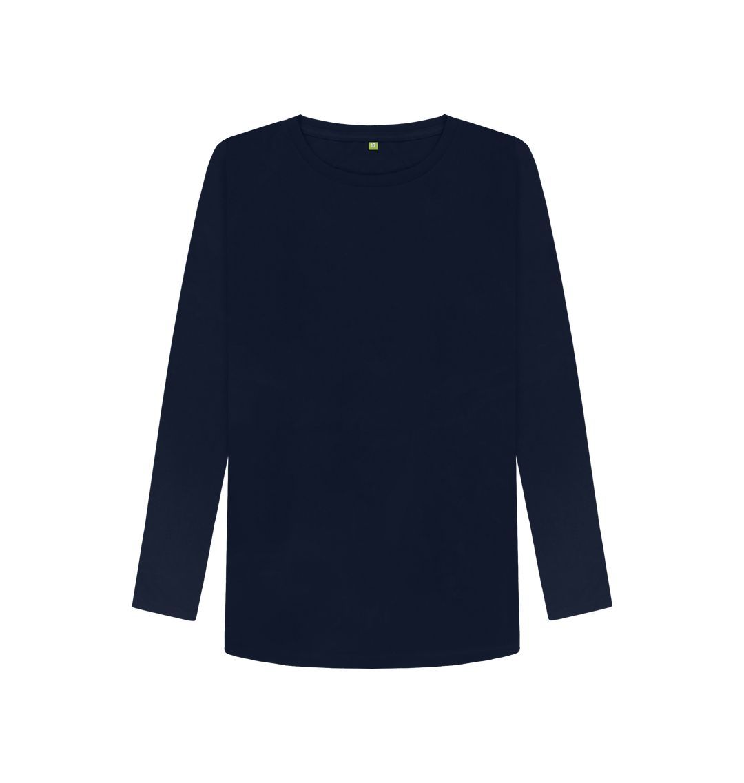 Navy Blue \\\\ud83c\\\\uddec\\\\ud83c\\\\udde7 Empty Canvas - Women's Organic Long Sleeve T-shirt