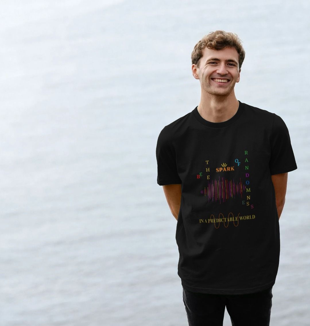 🇬🇧 Be The Spark of Randomness In a Predictable World - Unisex Organic Cotton T-Shirt