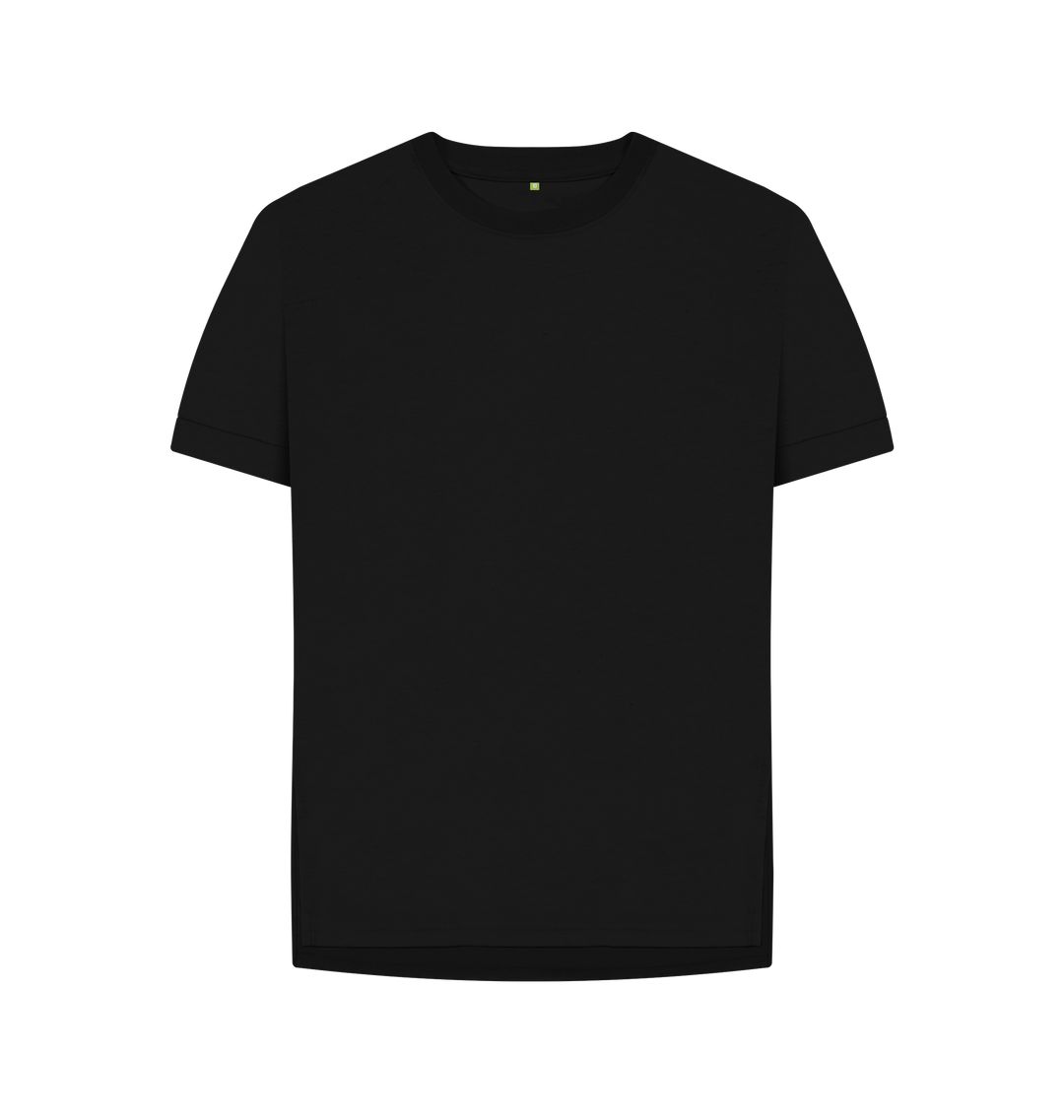 Black \ud83c\uddec\ud83c\udde7 Empty Canvas - Women's Organic Relaxed Fit Tee