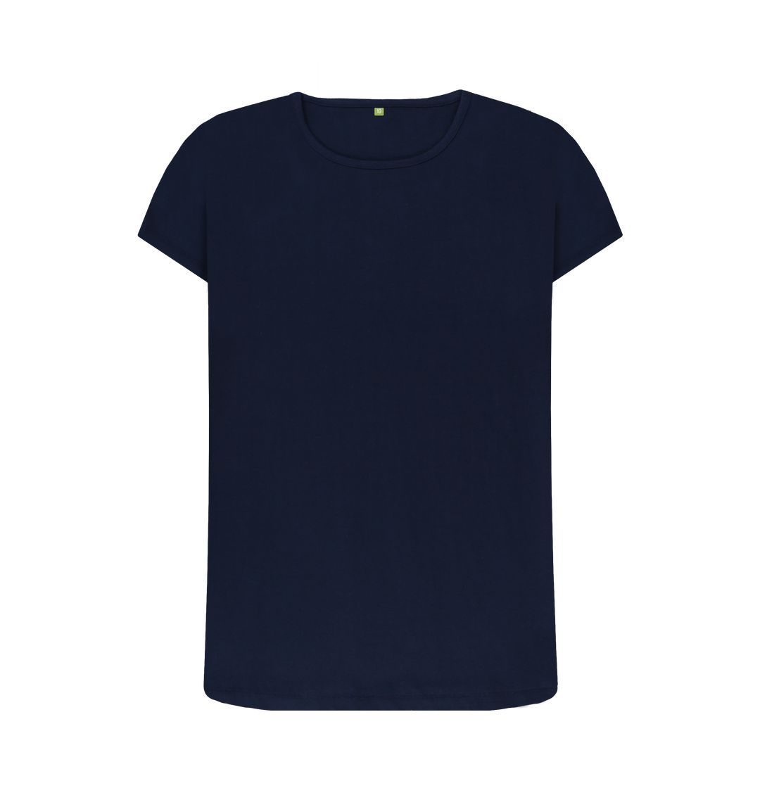 Navy Blue \\ud83c\\uddec\\ud83c\\udde7 Empty Canvas - Women's Organic Crew Neck T-shirt (Dark)