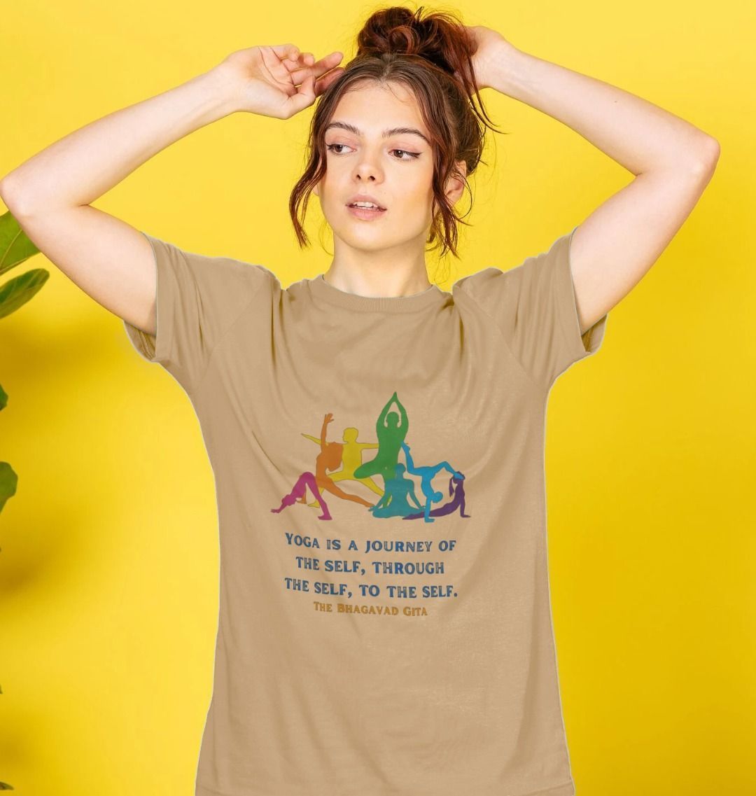 🇬🇧 Yoga is a journey (Light) - Unisex Organic Cotton T-Shirt