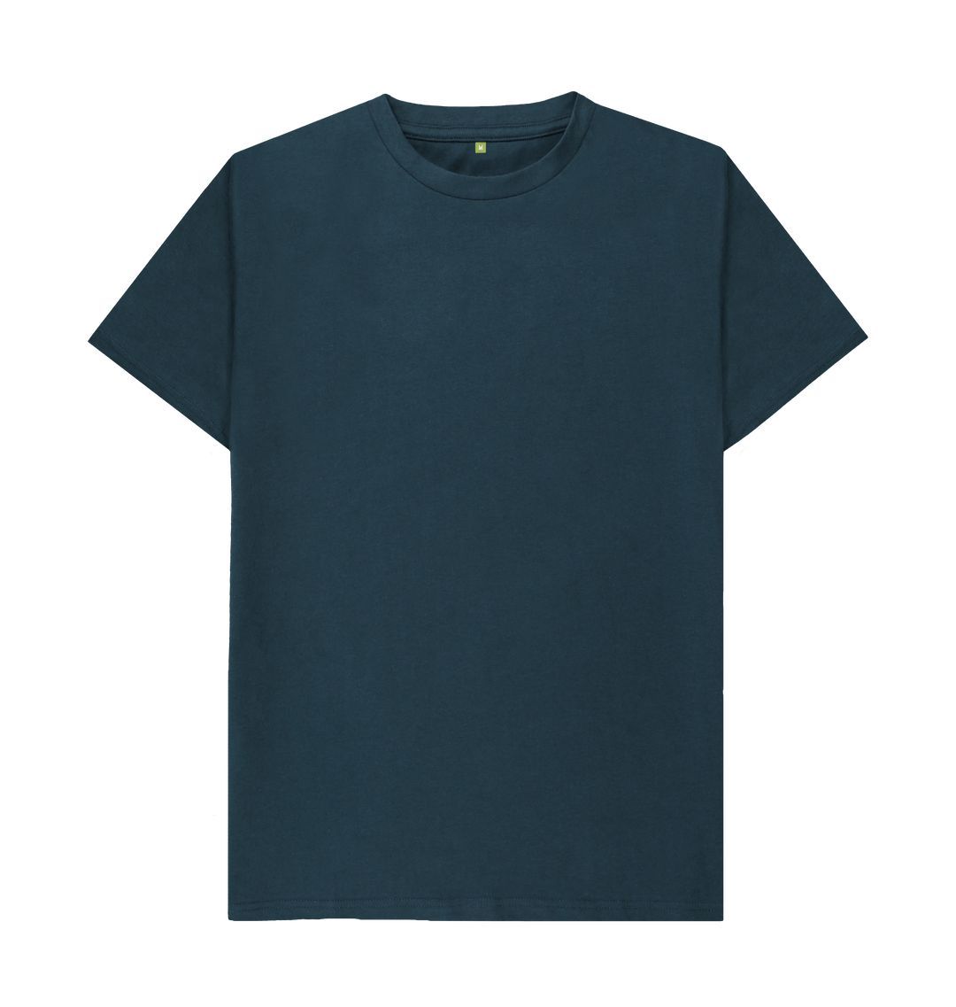 Denim Blue \\\\ud83c\\\\uddec\\\\ud83c\\\\udde7 Empty Canvas - Unisex Organic Cotton T-Shirt (Dark)