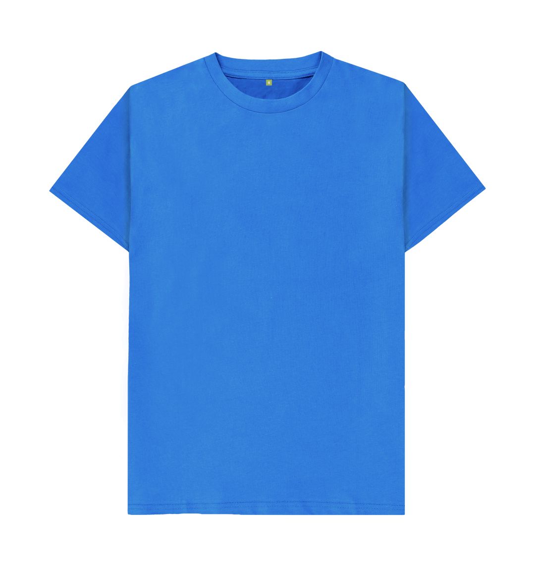 Bright Blue \\\\ud83c\\\\uddec\\\\ud83c\\\\udde7 Empty Canvas - Unisex Organic Cotton T-Shirt (Dark)