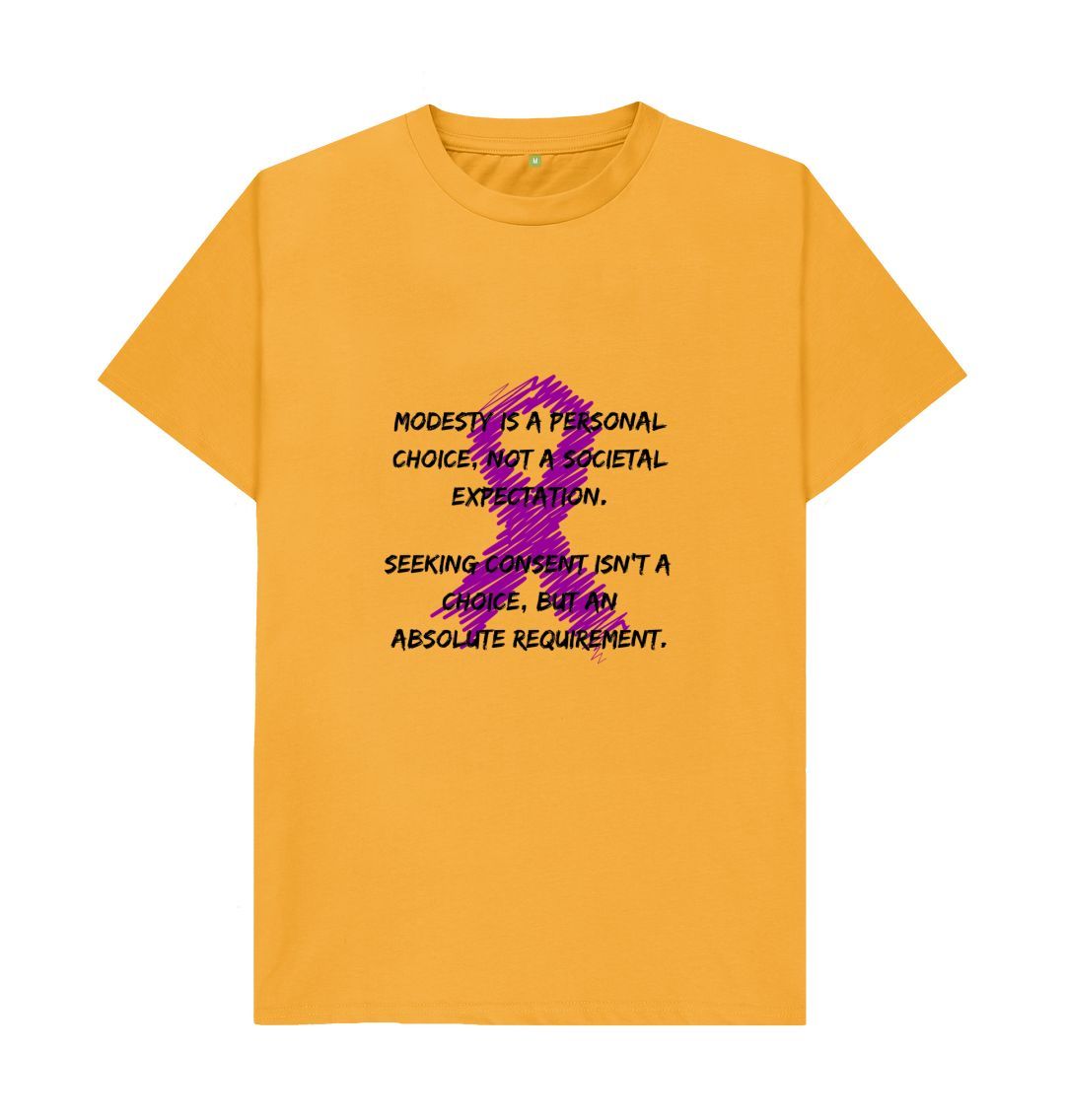Mustard \\\\ud83c\\\\uddec\\\\ud83c\\\\udde7 Modesty Is A Personal Choice (Light) - Unisex Organic Cotton T-Shirt