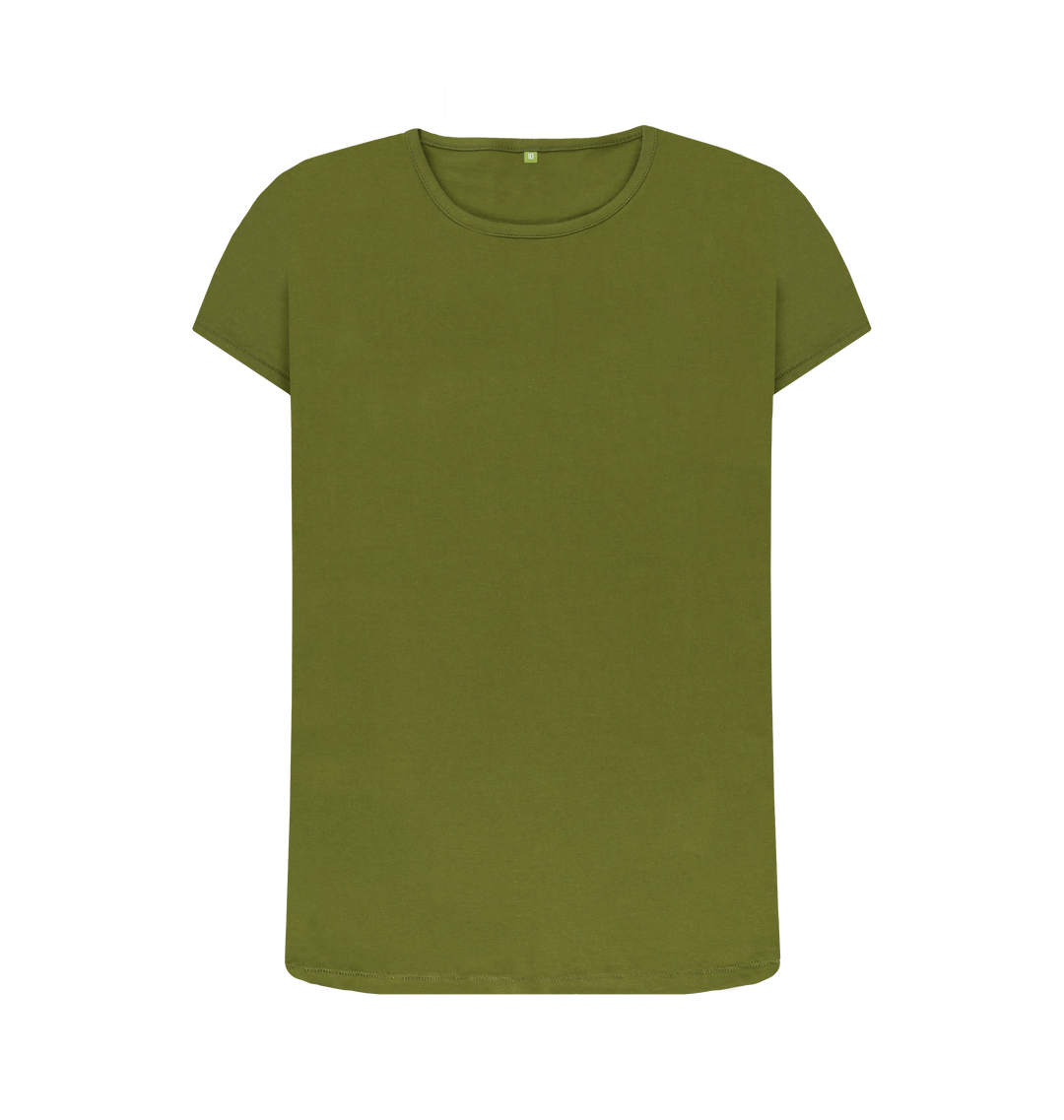 Moss Green Printed T-shirt Front
