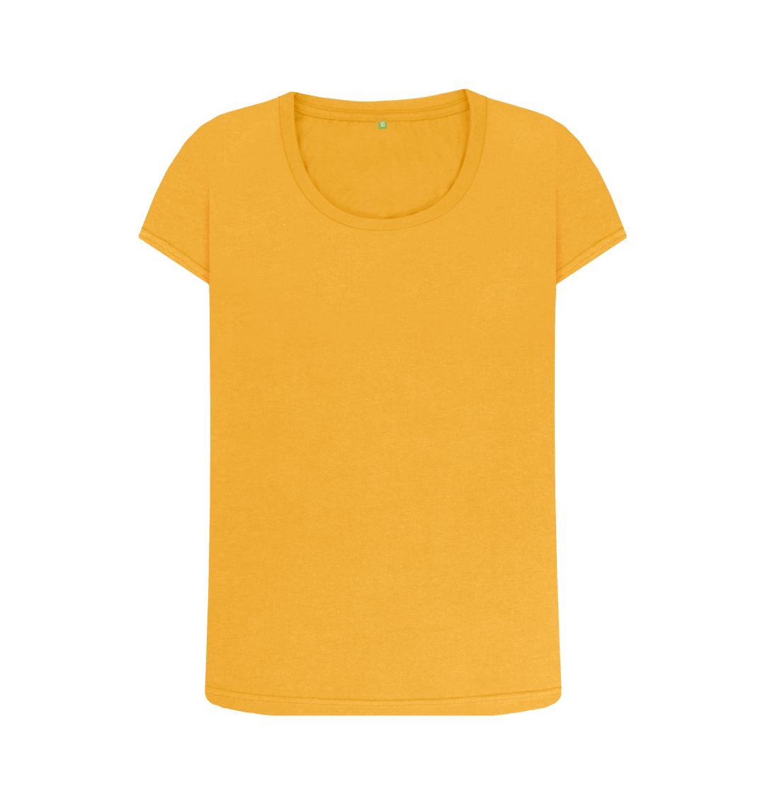 Mustard \ud83c\uddec\ud83c\udde7 Empty Canvas - Women's Organic Scoop Neck T-shirt (Light)