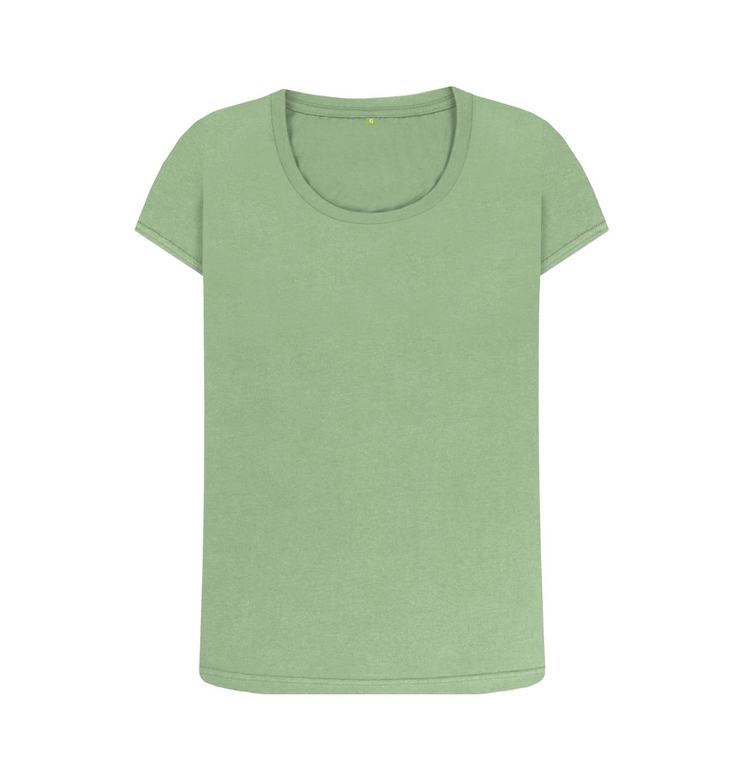 Sage \\\\\\\\ud83c\\\\\\\\uddec\\\\\\\\ud83c\\\\\\\\udde7 Empty Canvas - Women's Organic Scoop Neck T-shirt (Light)