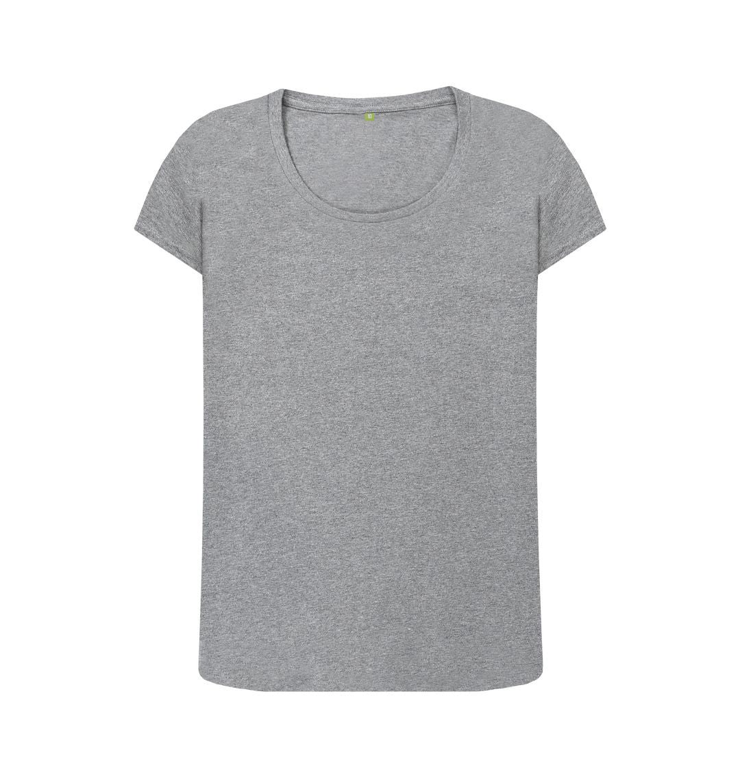 Athletic Grey \\ud83c\\uddec\\ud83c\\udde7 Empty Canvas - Women's Organic Scoop Neck T-shirt (Light)